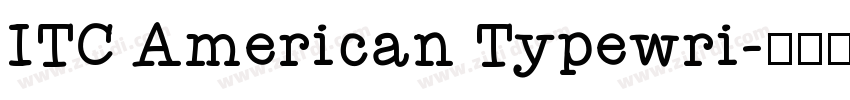 ITC American Typewri字体转换